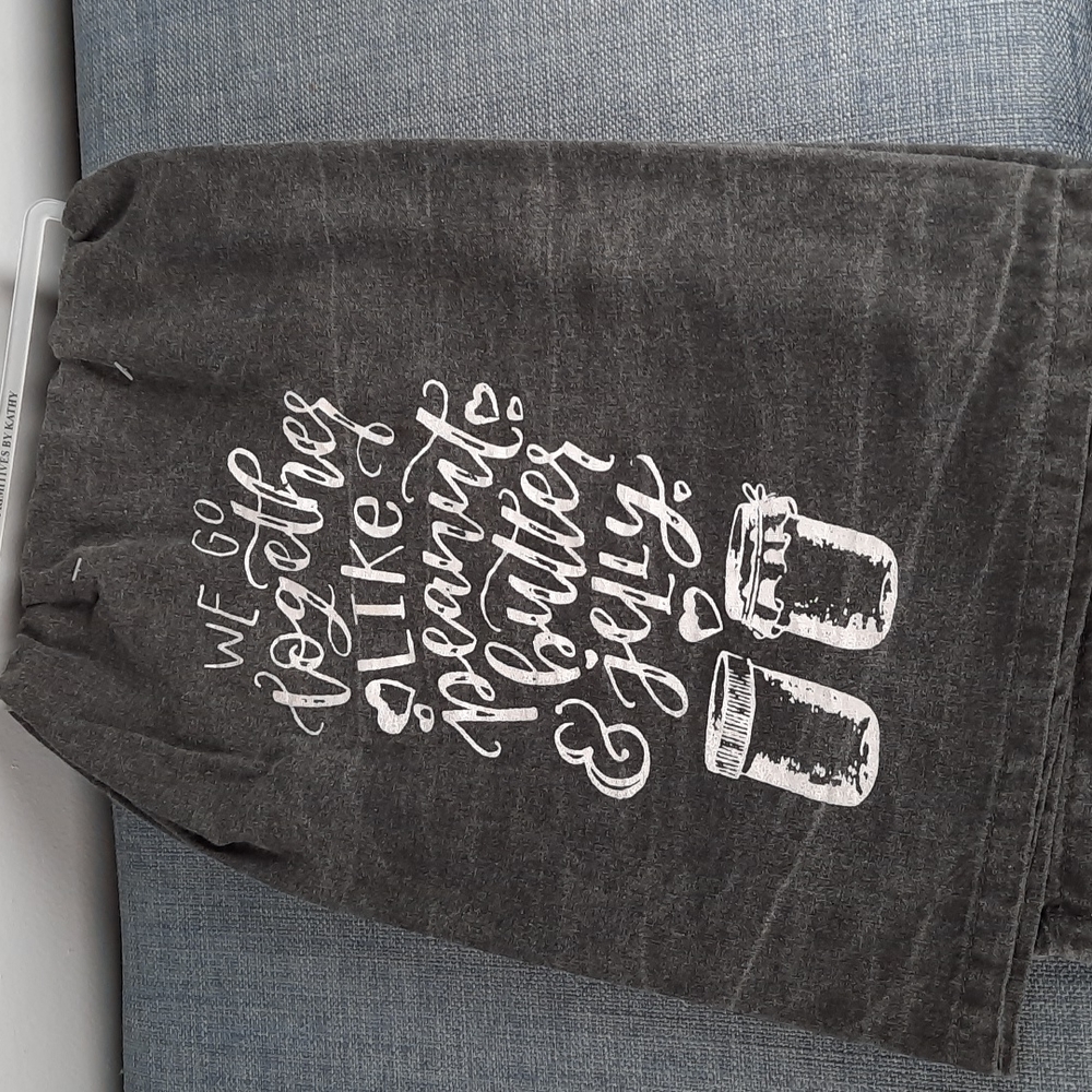We Go Together Like Peanut Butter & Jelly Kitchen Cotton Dish Hand Towel NWT